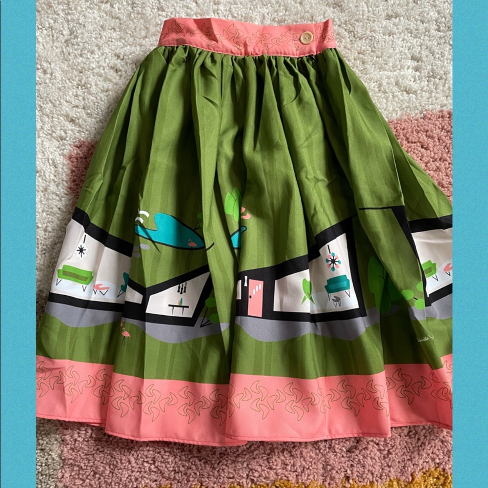 The Oblong Box Shop Size S Midcentury Skirt